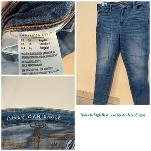 American Eagle Outfitters Women's Dark Blue Skinny Jeans